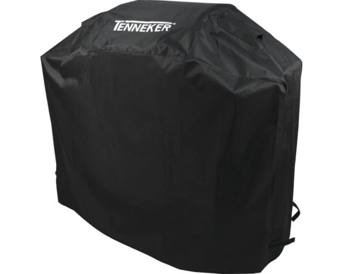 Husa neagră pentru grătar cu logo Tenneker