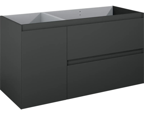 Dulap bază lavoar Jungborn DECEM, 2 sertare 1 coș rufe stânga, MDF, 120 cm, antracit mat Dulap bază lavoar Jungborn DECEM, 2 sertare 1 coș rufe stânga, MDF, 120 cm, antracit mat