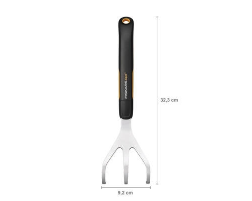 Cultivator grădină Fiskars Xact, 32,3 cm lungime, 9,2 cm lățime
