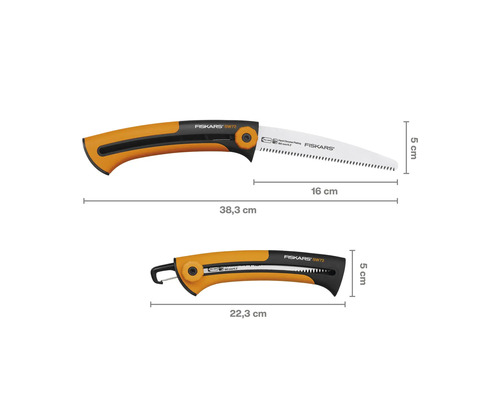 Fierăstrău manual Fiskars SW72 cu dimensiuni