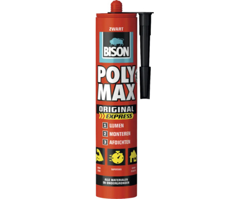 Adeziv și etanșeizant universal Bison Poly Max Original Express negru 425 g