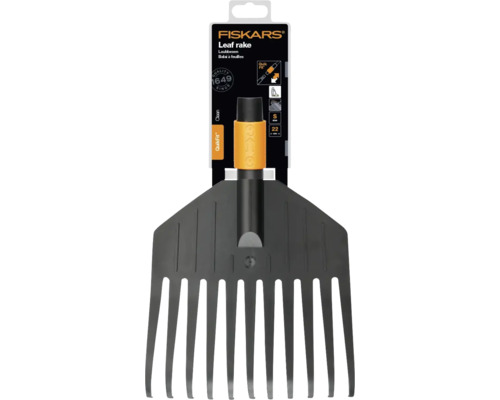 Greblă pentru frunze Fiskars cu sistem QuikFit