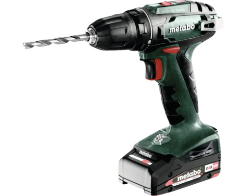 Mașină de găurit & înșurubat cu acumulator Metabo BS 18 18V max. 48Nm, max 1600 r/min, incl. 2x2Ah acumulatori 1 încărcător