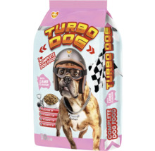 Hrană completă pentru câini Turbo Dog cu aromă de miel, în ambalaj de 10 kilograme.