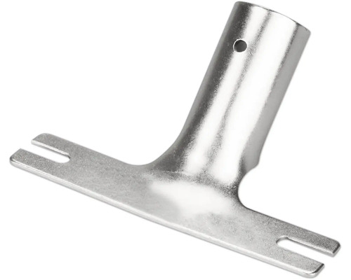 Unealtă metalică în formă de T cu decupaje