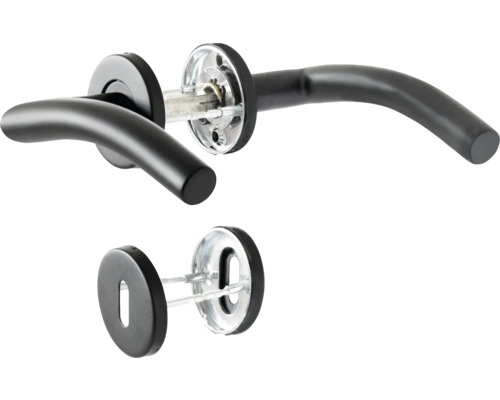 Set mânere de ușă cu rozetă pentru cheie