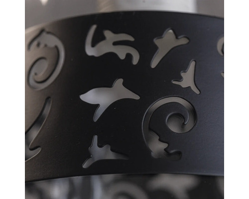 Element decorativ de lampă cu modele decupate