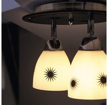 Plafonieră Allium E27 max. 2x15W, motiv stele