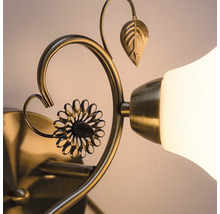 Lumină decorativă de perete cu design floral și abajur