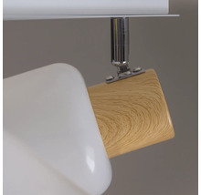 Plafonieră Gentle E27 max. 3x15W, alb/natur
