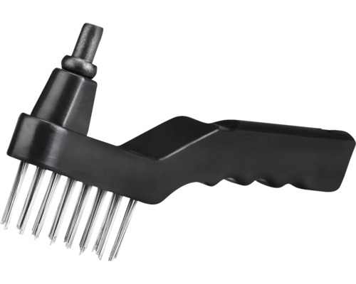 Perie de curățat grătarul cu peri metalici și mâner negru