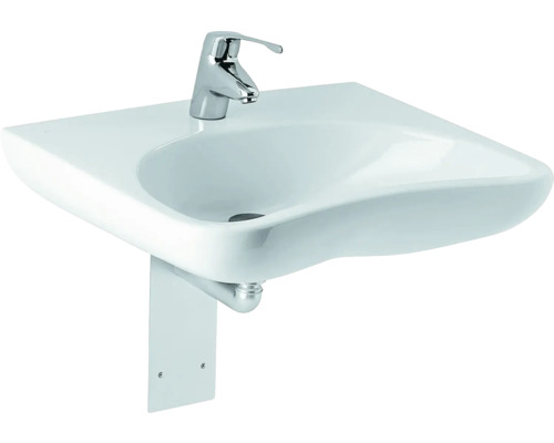 Chiuvetă ceramică cu baterie și coloană de montaj