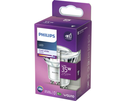 Bec LED Philips GU10 în ambalaj