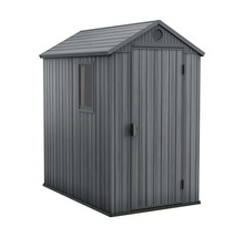 Dulap de grădină din plastic cu fereastră și ușă