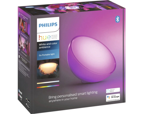 Lampă portabilă Philips Hue Go în ambalaj