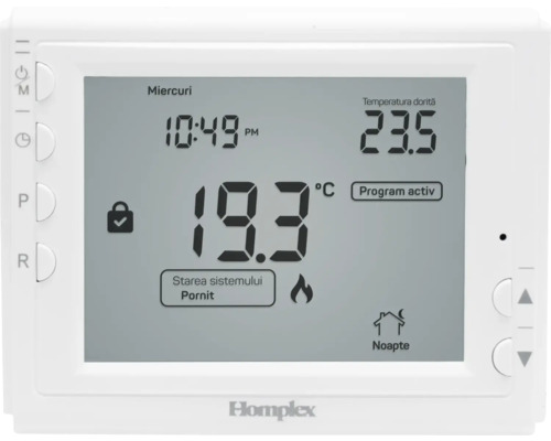 Termostat centrală programabil cu fir DG909 alb