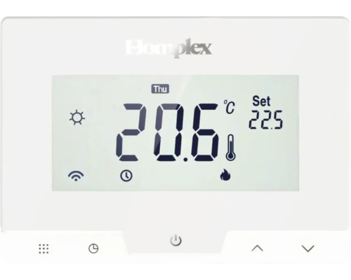 Termostat centrală programabil inteligent DG19 wireless alb