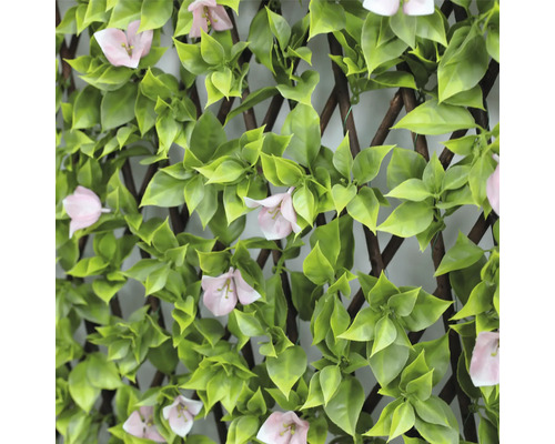 Protecție artificială pentru intimitate cu plante, cu frunze și flori pentru grădină.