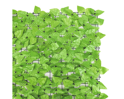 Covor de plante artificiale cu frunze pe grătar de plastic