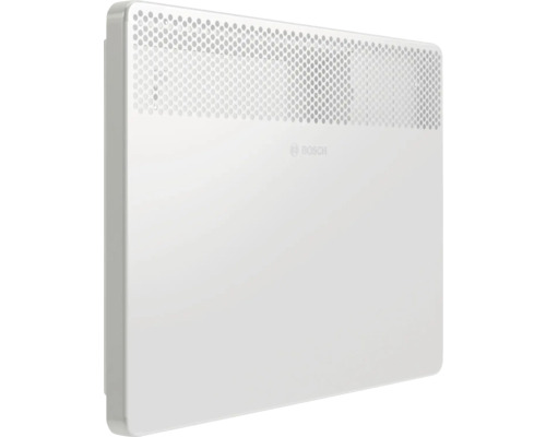 Radiator cu logo Bosch cu suprafață perforată pentru încălzirea încăperilor