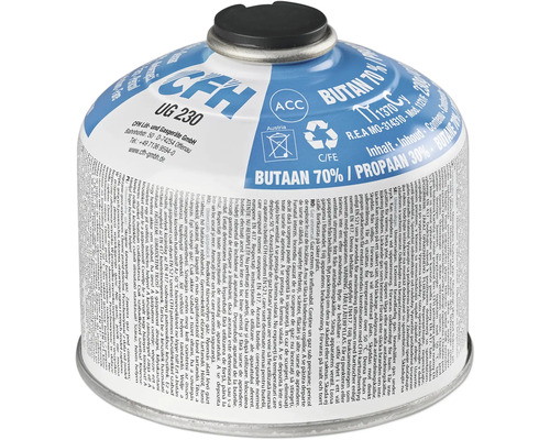 Butelie gaz 30% propan & 70% butan CFH 410ml 230g Cartuș de gaz CFH UG 230 cu butan și propan