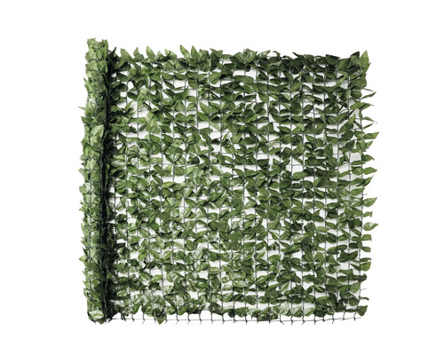 Imitație gard viu/ paravan cu frunze Laurel 150x300 cm verde Covoraș decorativ de protecție a intimității cu frunze pentru exterior