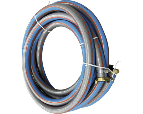 Set furtun profi_line 1" for_q, 15m, racord 1 inci, 25mm Furtun flexibil de apă rulat cu fitinguri