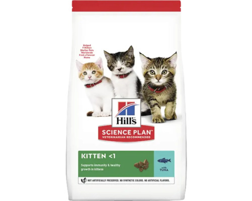 Hrană uscată pentru pisici Hill's SP Feline Kitten cu ton 300 g