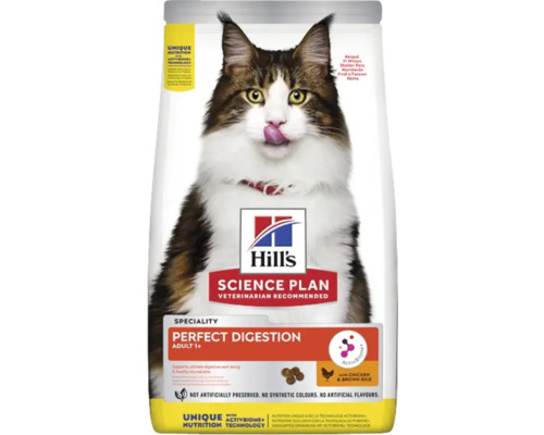 Hrană uscată pentru pisici Hill's SP Feline Adult Perfect Digestion cu pui 1,5 kg