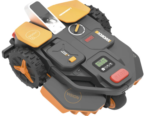 Robot de tuns iarba pe bază de acumulator Worx Landroid Vision S250 20V, lățime de tăiere 18cm, pentru suprafețe până la 250 m², incl. 1x2Ah acumulator și încărcător Robot de tuns iarba Worx Landroid Vision
