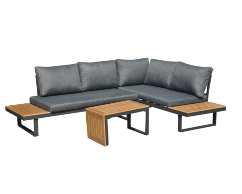 Set mobilier de grădină cu masă, perne de șezut și perne de spătar