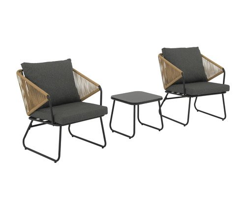 Set de mobilier de grădină cu două scaune și o masă
