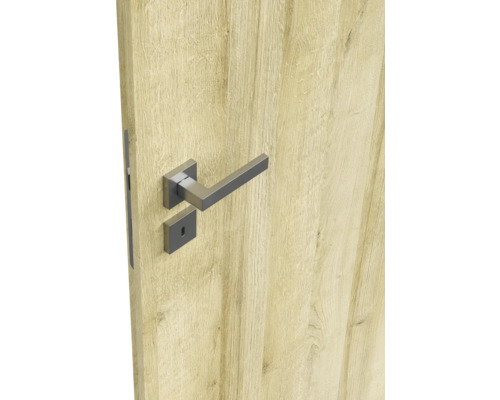 Ușă din lemn cu mâner modern