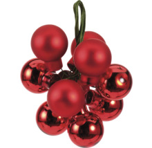 Globuri decorative roșii de pom cu agățătoare