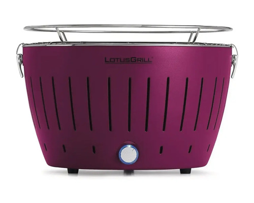 Grătar cu cărbuni portabil LOTUS GRILL Classic G340 Ø 32 cm violet incl. geantă transport, baterii AA, cablu USB