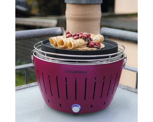 Grătar Lotusgrill cu clătite și cireșe