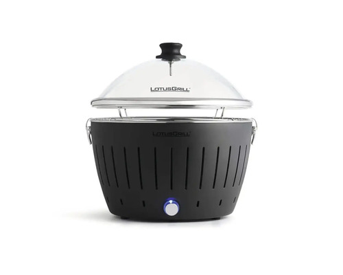 Grătar pe cărbune Lotusgrill cu capac de sticlă