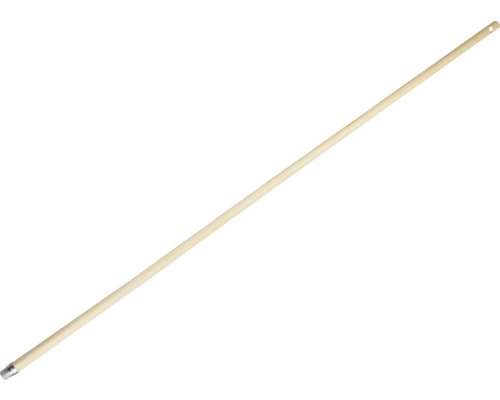 Băț de lemn pentru unelte cu manșon metalic și orificiu de agățare