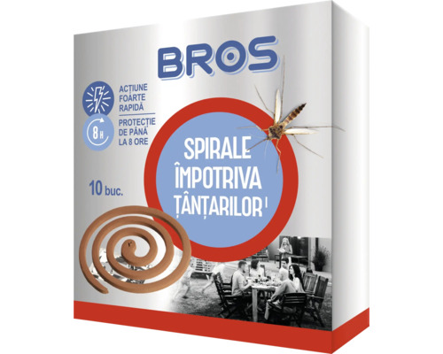 Bros spirale anti-țânțari, pachet cu zece bucăți