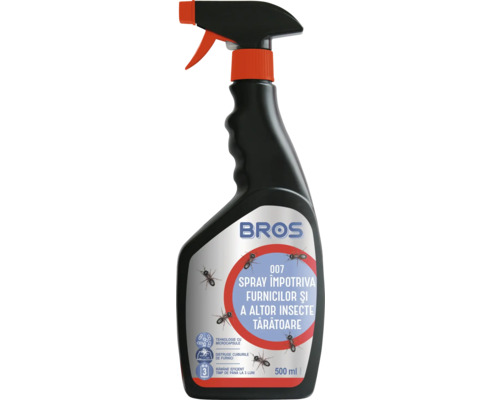 Bros Spray contra furnicilor și a altor insecte târâtoare, 500 ml
