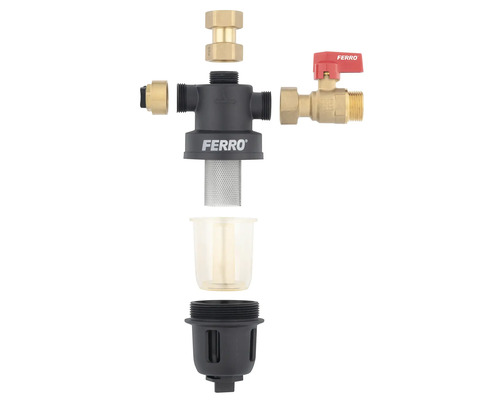 Filtru de apă Ferro cu accesorii pentru instalare