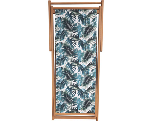 Șezlong din lemn cu model de frunze