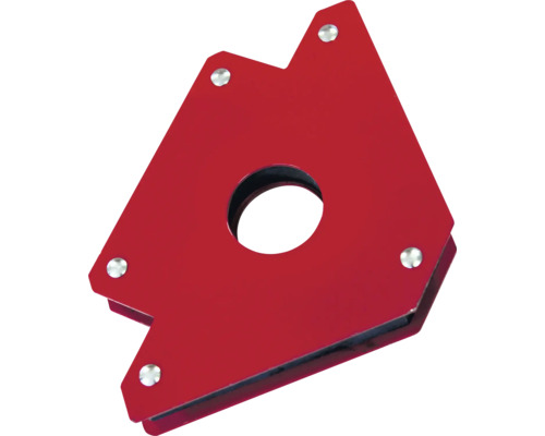 Unghi de sudură magnetic cu deschidere centrală și multiple puncte de fixare