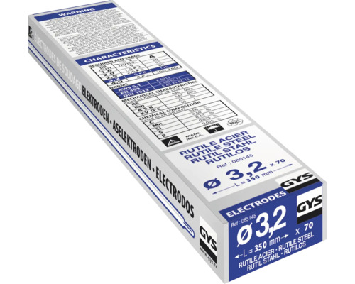 Pachet electrozi oțel rutilic, diametru 3,2 mm, lungime 350 mm, marca GYS