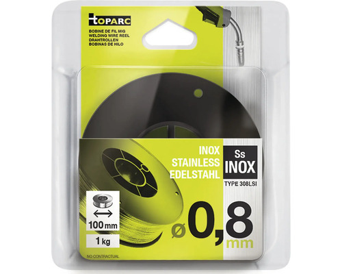 Bobină de sârmă de sudură Toparc cu diametrul de 0,8 mm și greutatea de 1 kg