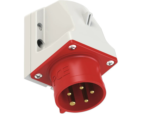 Priză de perete cu fișă cu cinci poli pentru curent electric puternic