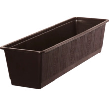 Jardinieră Geli standard, plastic, 60x17x14 cm, maro