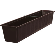 Jardinieră Geli standard, plastic, 80x17x14 cm, maro