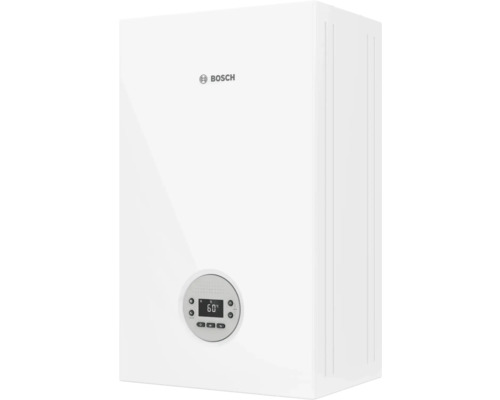 Sigla Bosch. Centrală termică pe gaz cu panou de control.