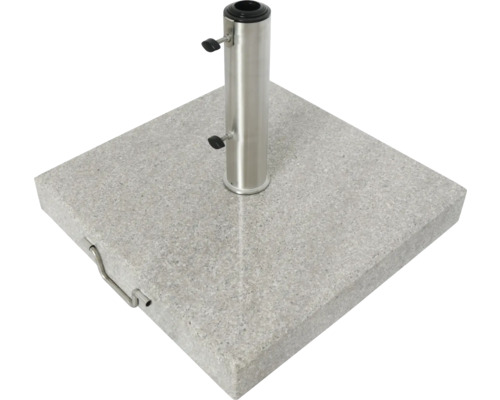 Suport de umbrelă de soare pătrat din granit cu tub din oțel inoxidabil